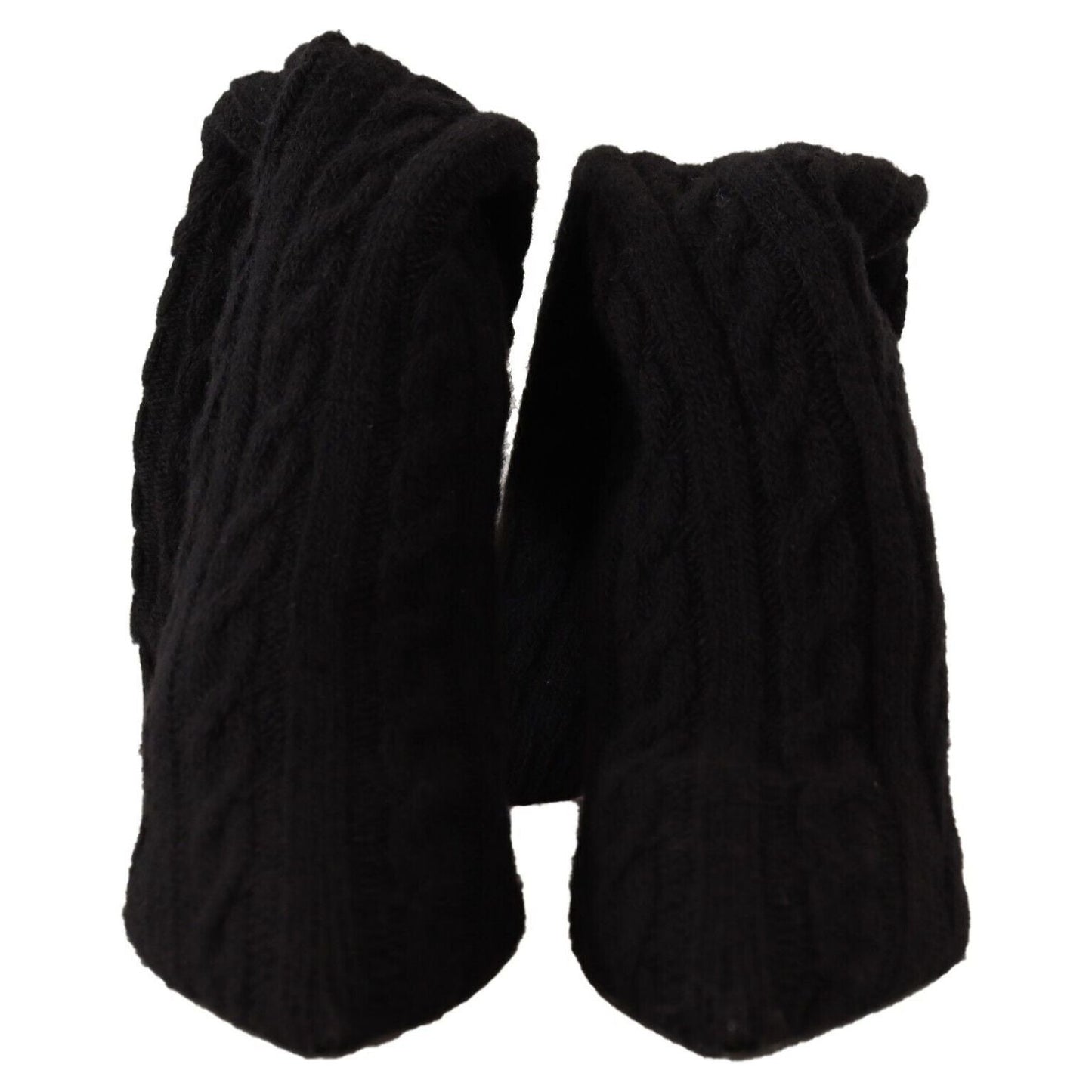 Dolce & Gabbana Elegant Stretch Sock Boots in Black Dolce & Gabbana Black