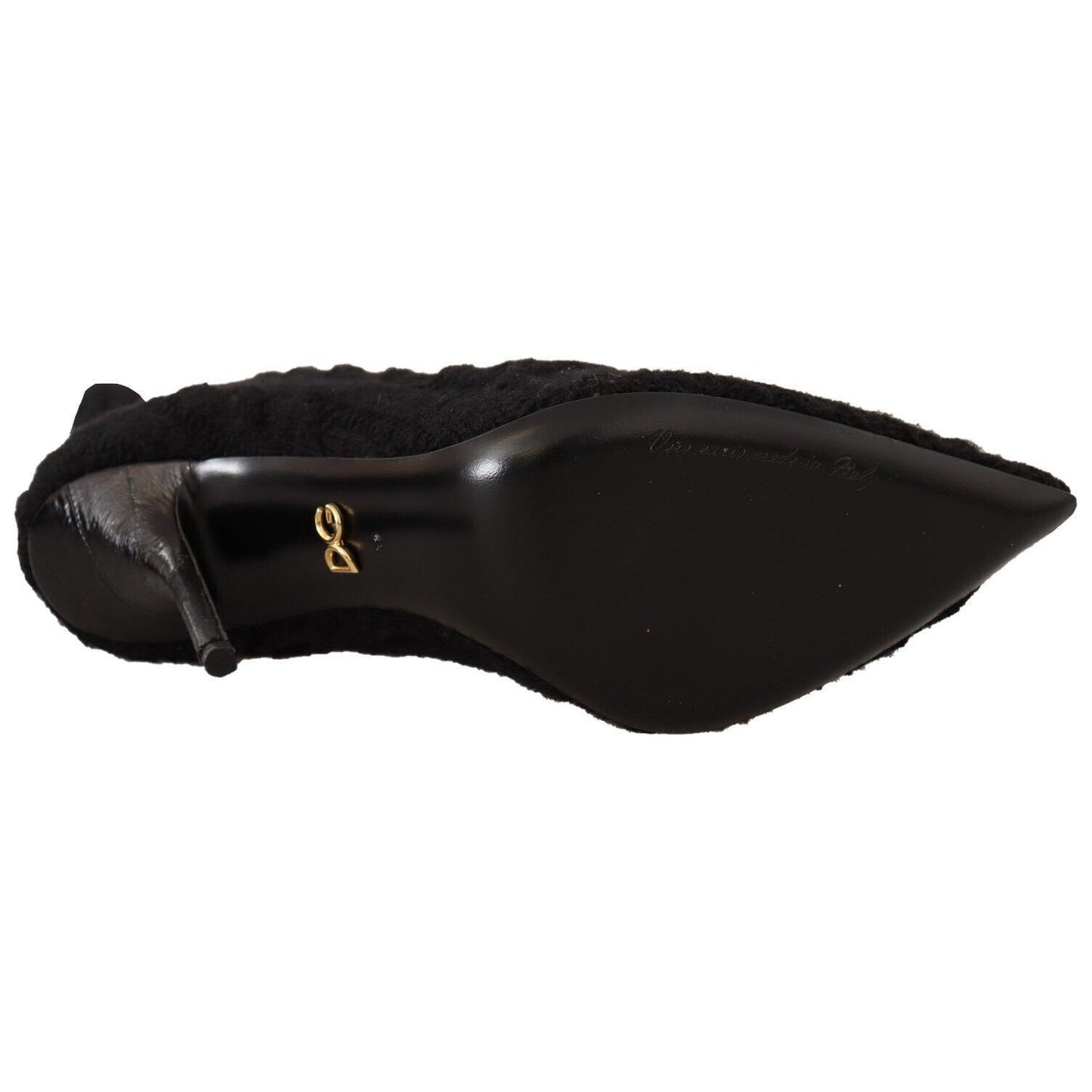 Dolce & Gabbana Elegant Stretch Sock Boots in Black Dolce & Gabbana Black