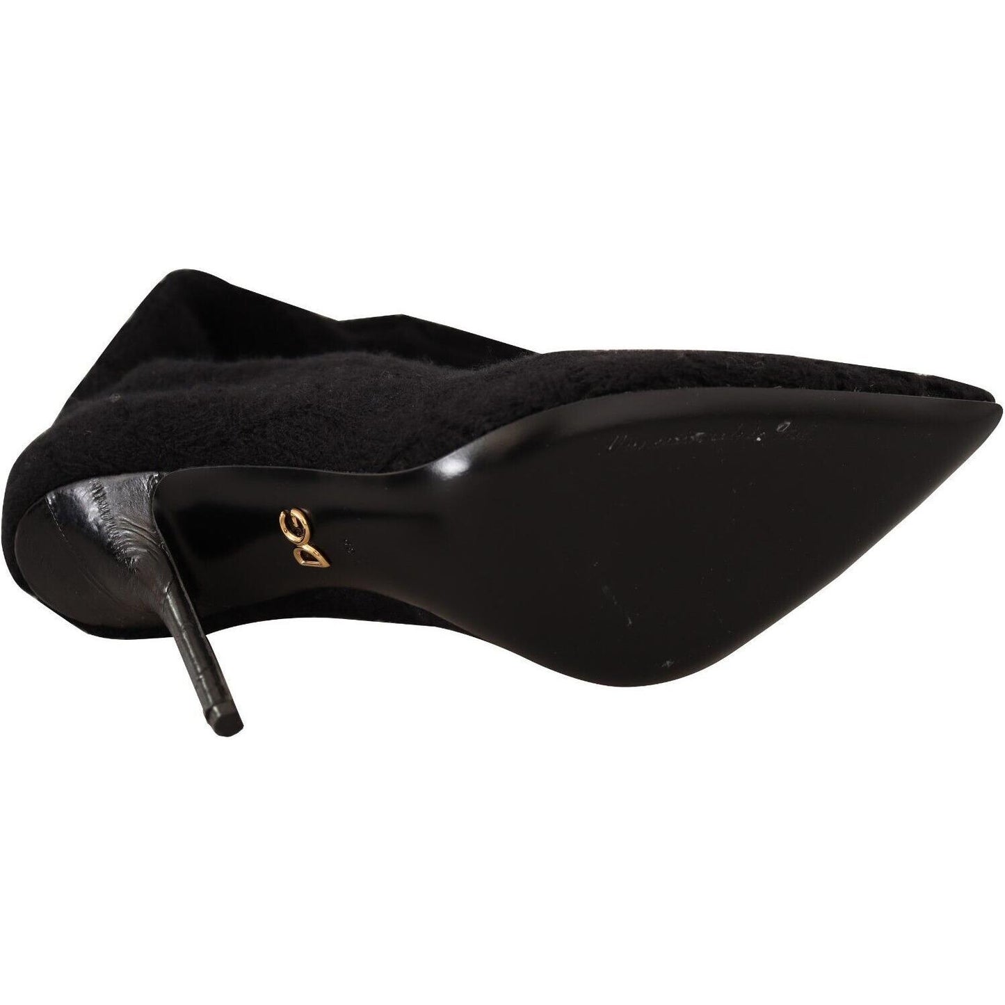 Dolce & Gabbana Elegant Black Stretch Socks Boots Dolce & Gabbana Black
