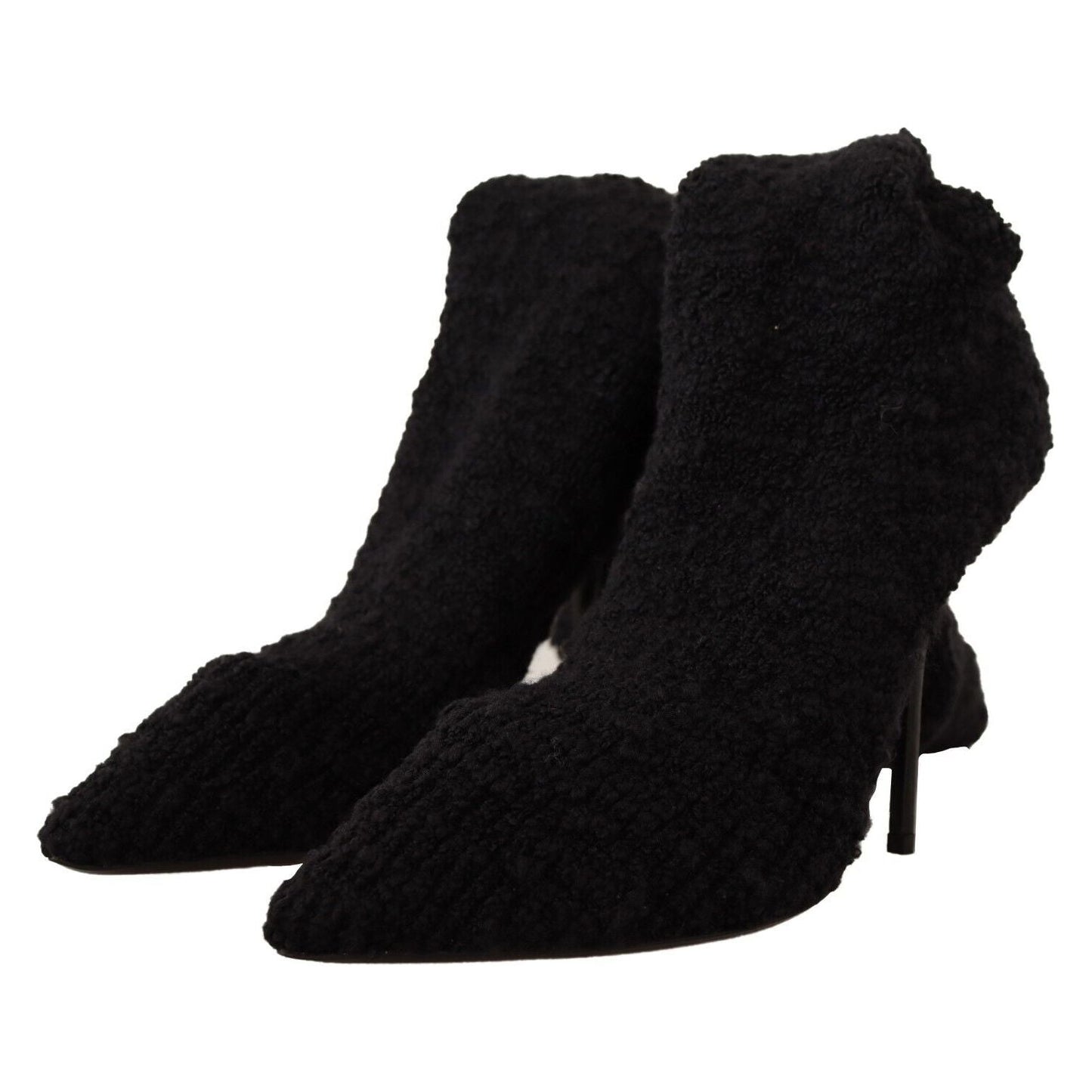 Dolce & Gabbana Chic Black Stretch Sock Boots Dolce & Gabbana Black