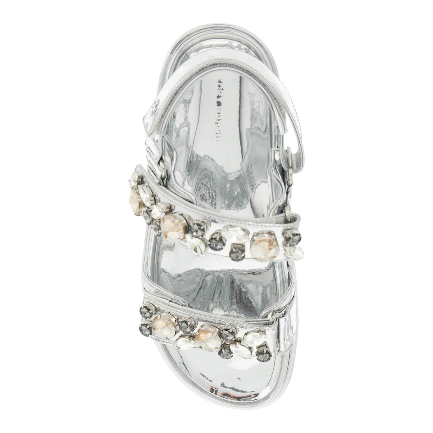Tory Burch kira sports sandals with crystals Sandals Tory Burch Light Gray