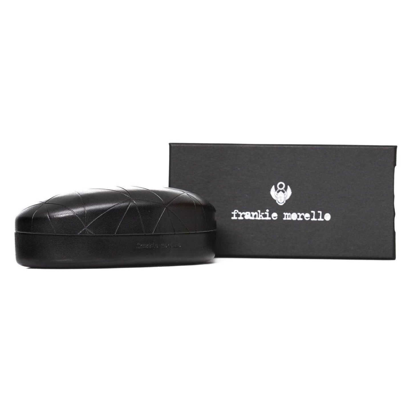 Frankie Morello Black Acetate Women Sunglasses Frankie Morello Dark Slate Gray