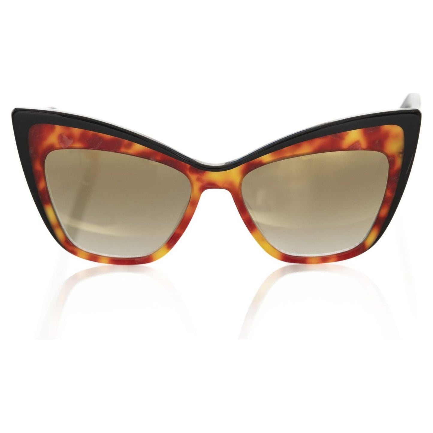 Frankie Morello Brown Acetate Women Sunglass Frankie Morello Rosy Brown