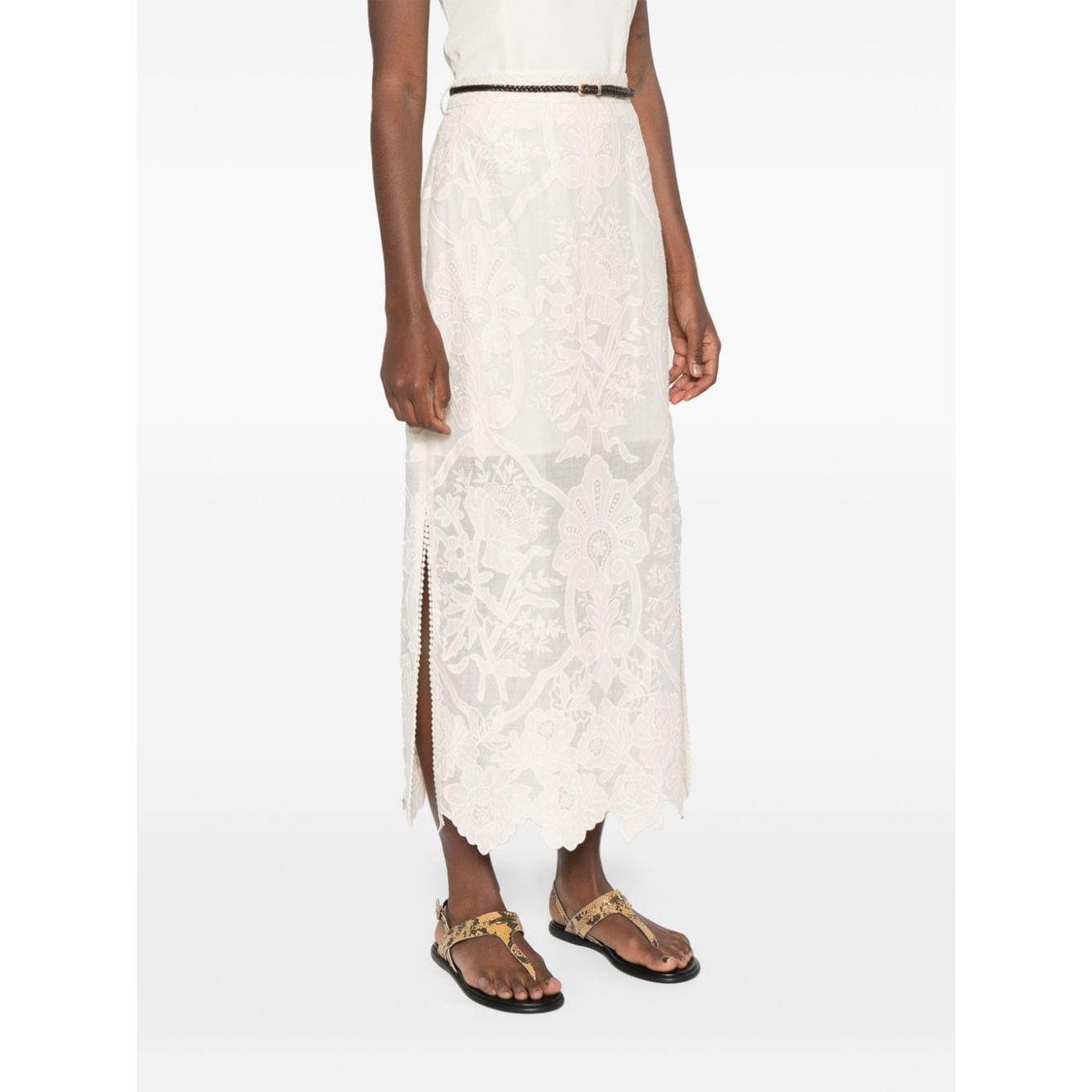Zimmermann Skirts Beige Skirts Zimmermann White Smoke