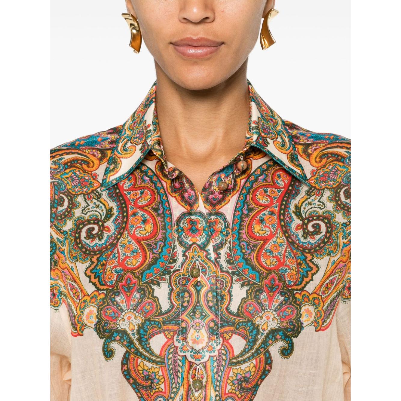 Zimmermann Shirts MultiColour Shirts Zimmermann Tan