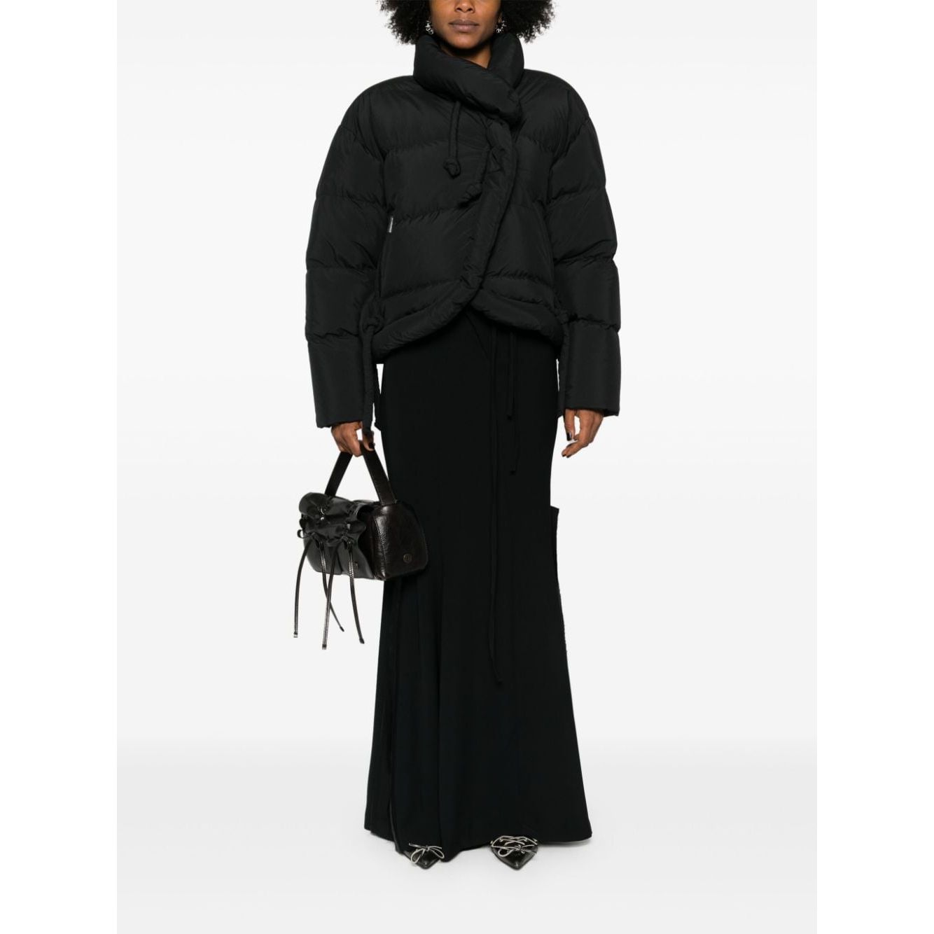 OTTOLINGER Coats Black Jackets Ottolinger White Smoke