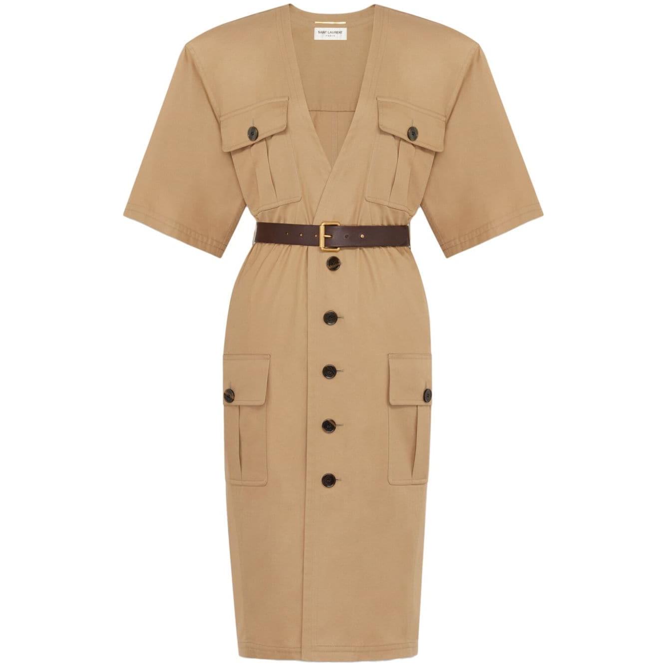 Saint Laurent Dresses Beige Dresses Saint Laurent Rosy Brown