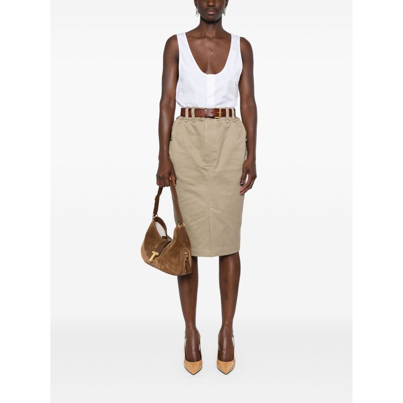 Saint Laurent Top White Topwear Saint Laurent White Smoke