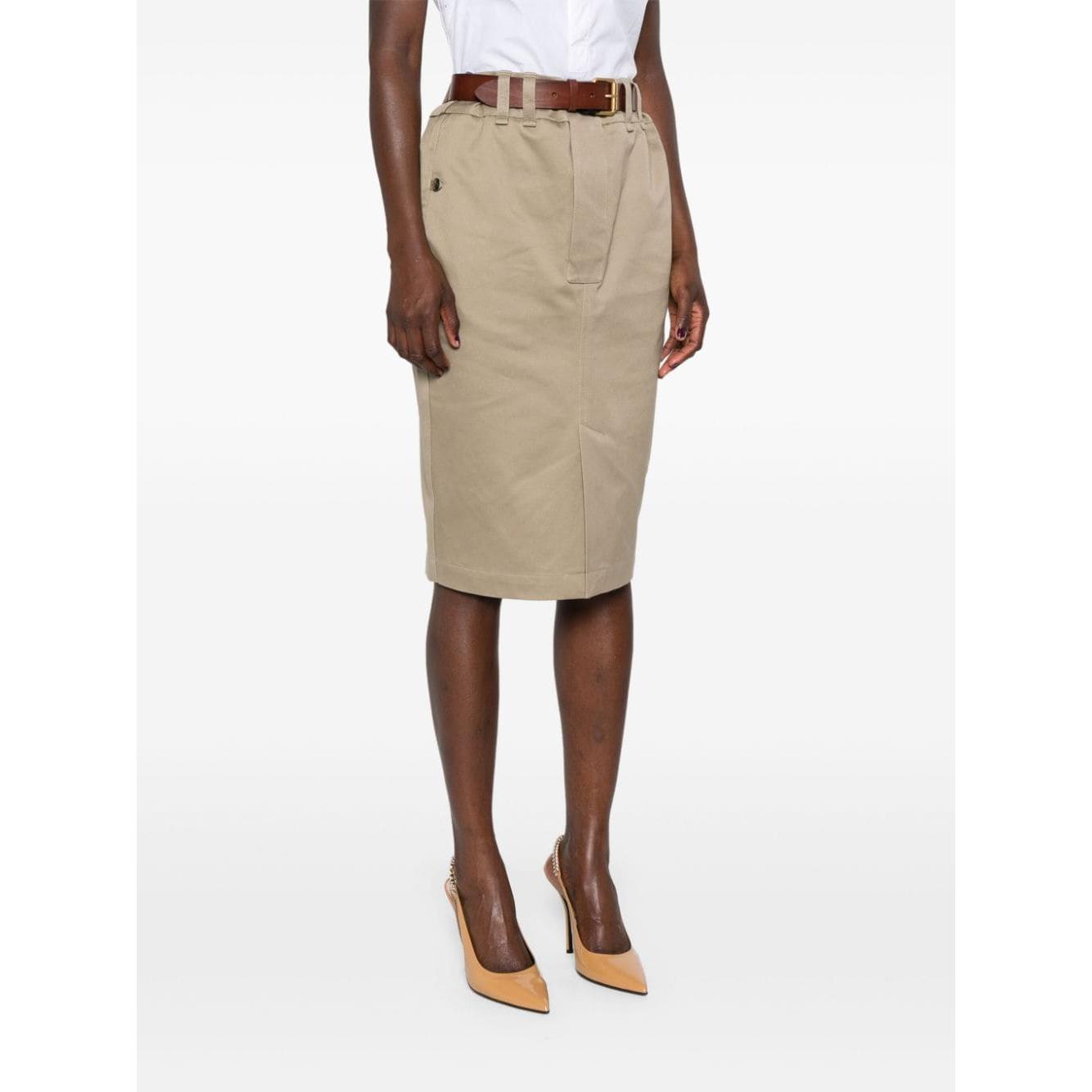 Saint Laurent Skirts Beige Skirts Saint Laurent White Smoke