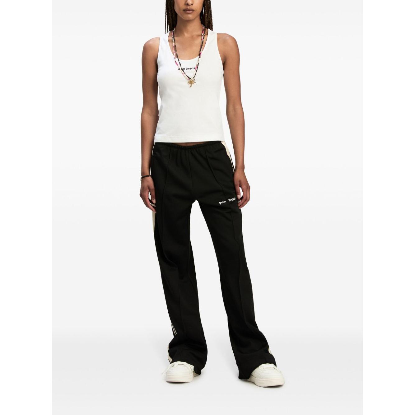Palm Angels Top White Topwear Palm Angels White Smoke