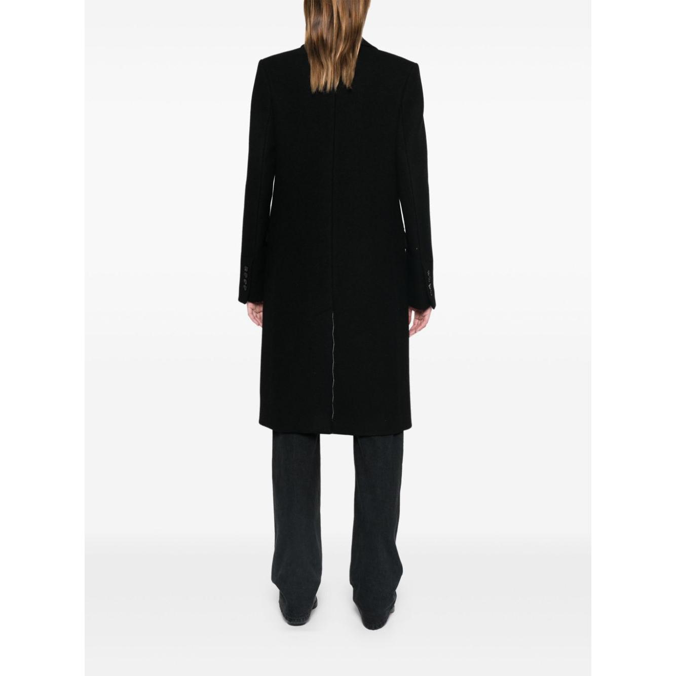 Ami Paris Coats Black Jackets Ami Paris White Smoke