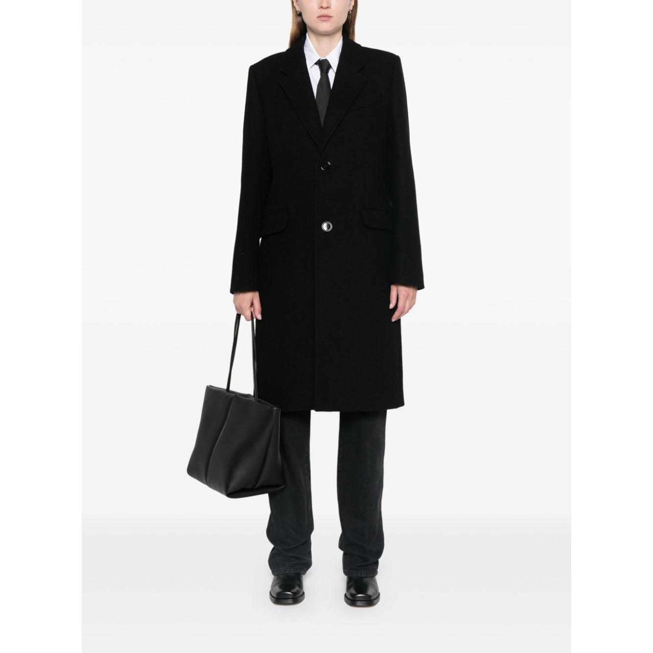 Ami Paris Coats Black Jackets Ami Paris White Smoke