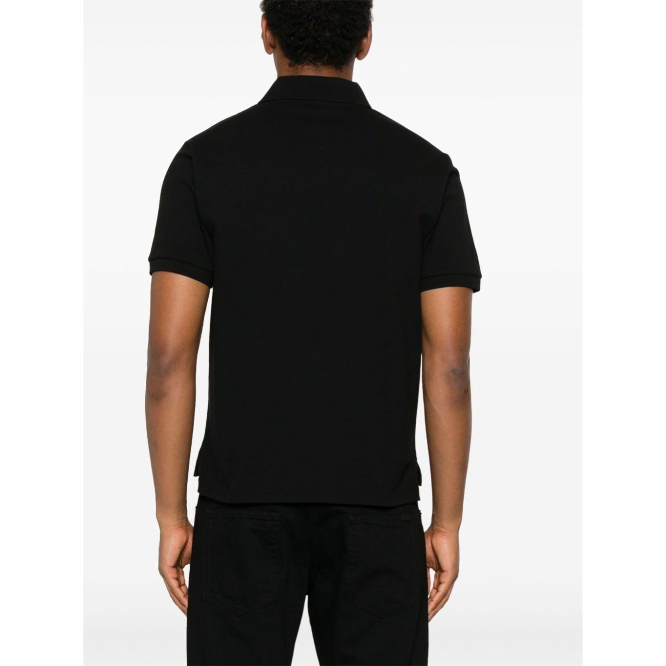 Saint Laurent T-shirts and Polos Black Topwear Saint Laurent White Smoke