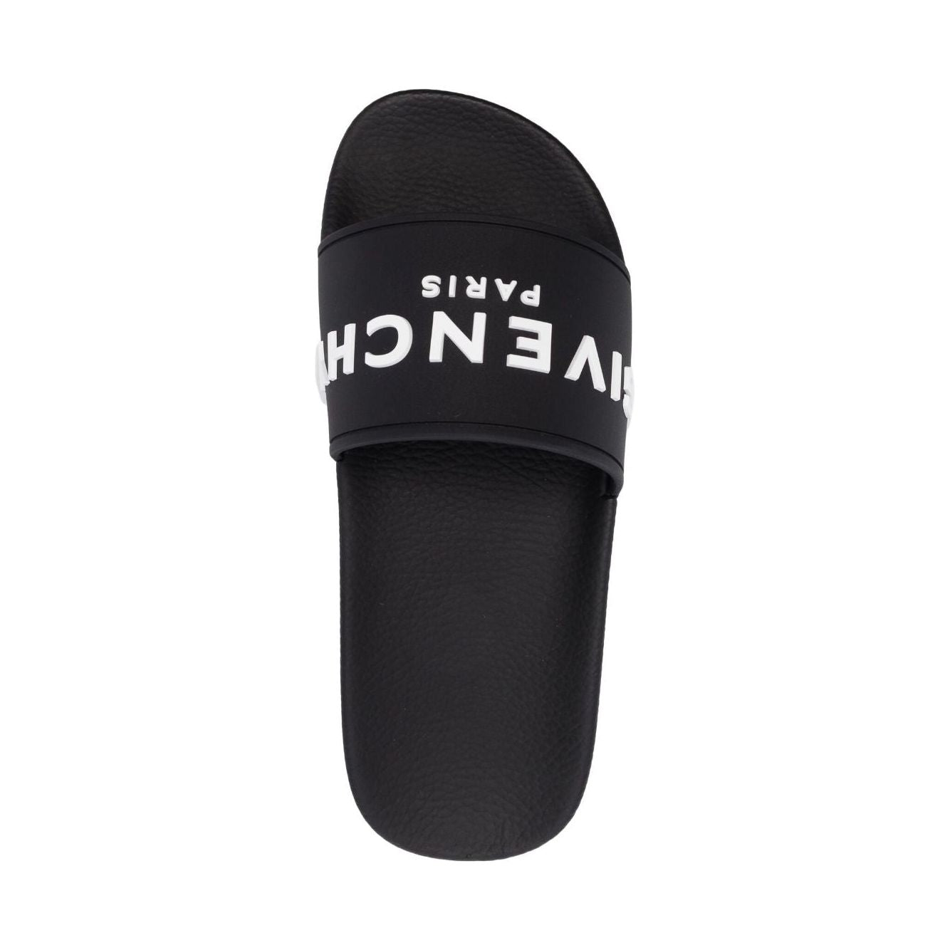 Givenchy embossed-logo flat slides Men Sandals Black Sandals Givenchy Dark Slate Gray