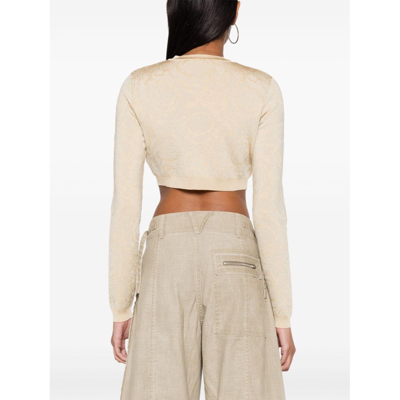 Versace Sweaters Beige Topwear Versace Antique White