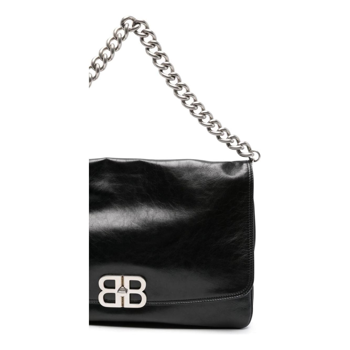 Balenciaga Large BB Soft Shoulder Bag Women in Black Handbag Balenciaga Black