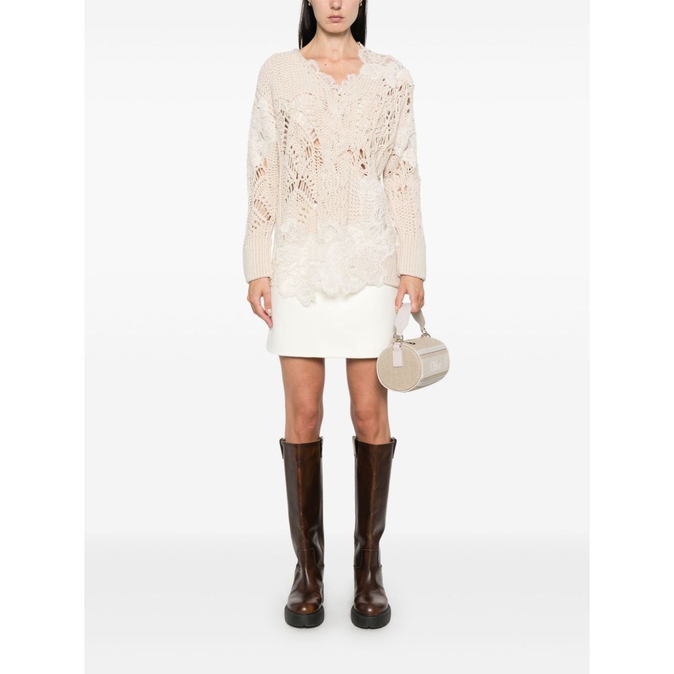 Ermanno Scervino Skirts White Skirts Ermanno Scervino White Smoke