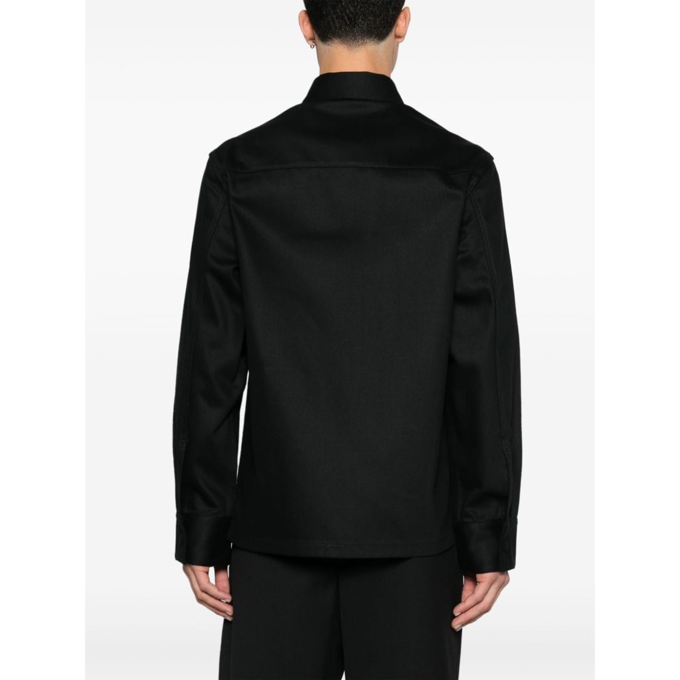 Jil Sander Shirts Black Shirts Jil Sander White Smoke