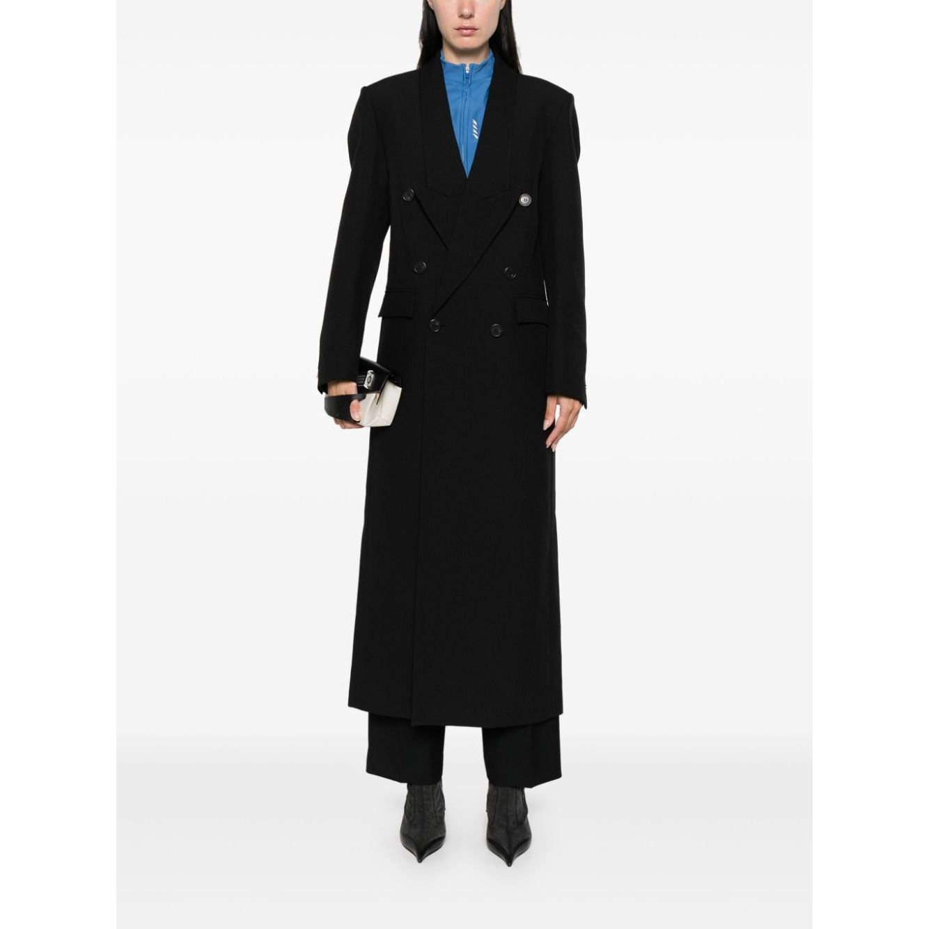 Coperni Coats Black Jackets Coperni White Smoke