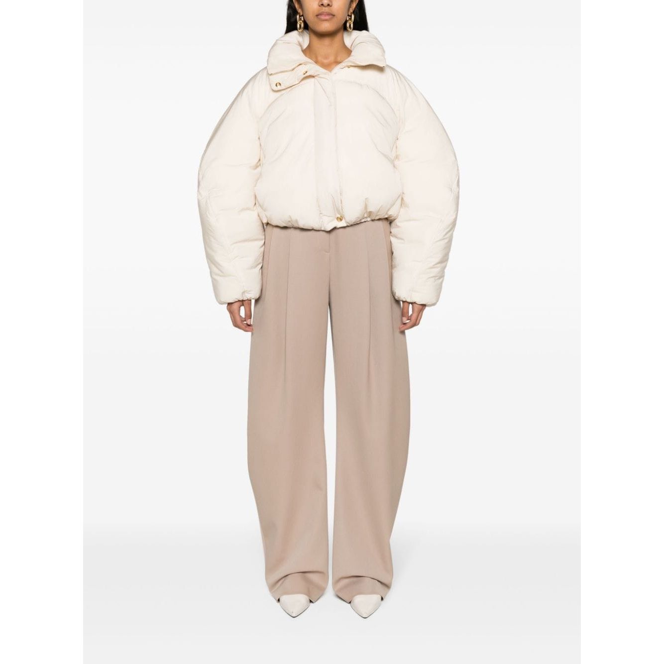 JACQUEMUS Coats White Jackets JACQUEMUS Beige