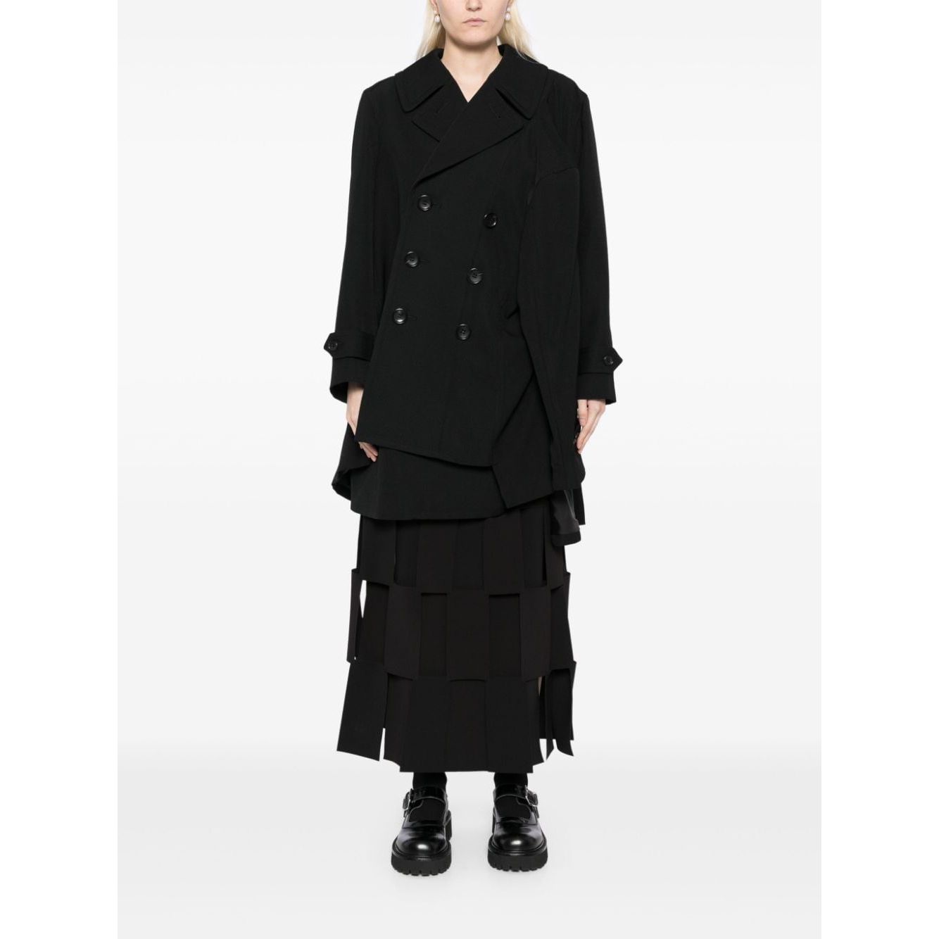 Comme des Garcons Coats Black Jackets Comme Des Garcons White Smoke