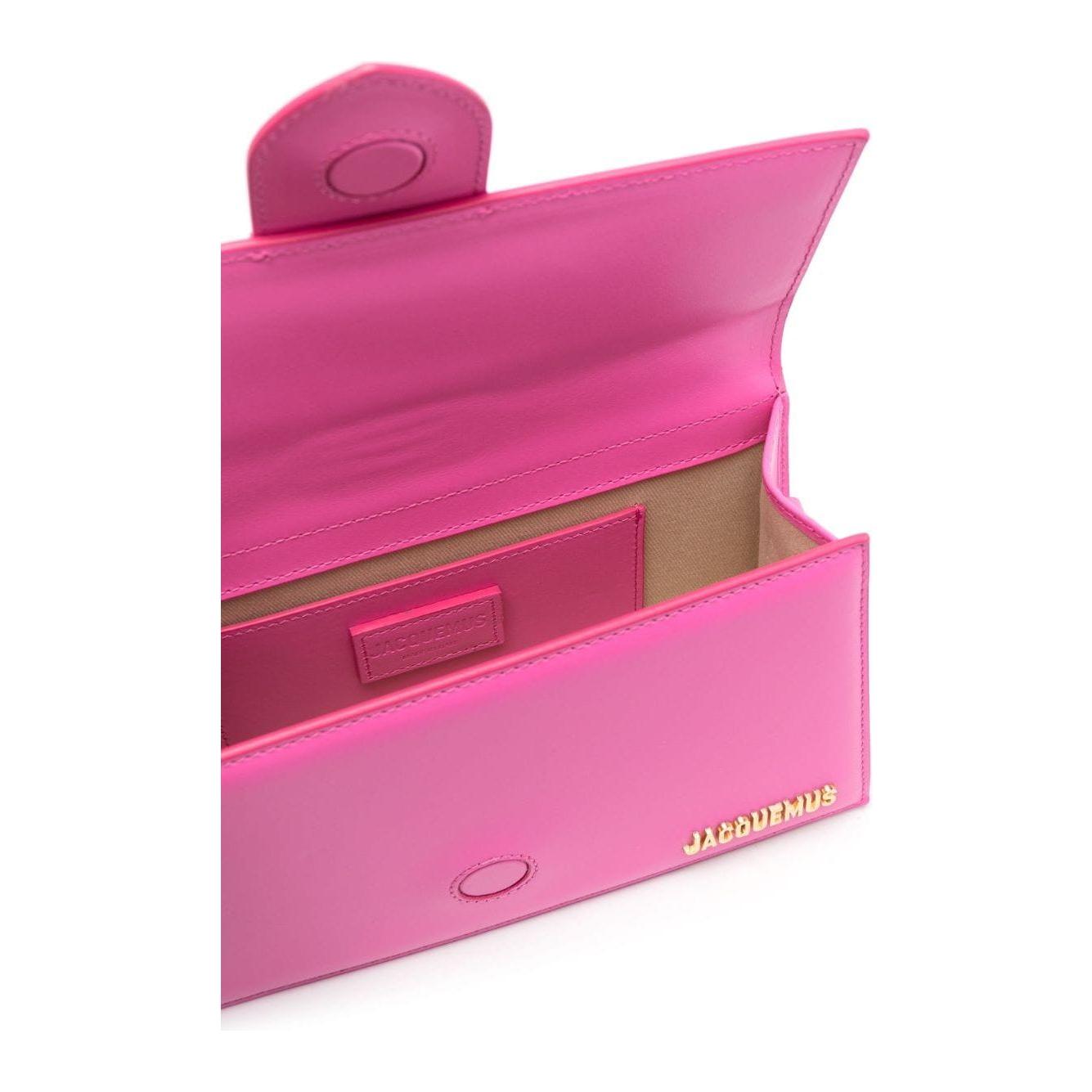 JACQUEMUS Le Grand Bambino Tote Bag in Fuchsia Handbag JACQUEMUS Pale Violet Red