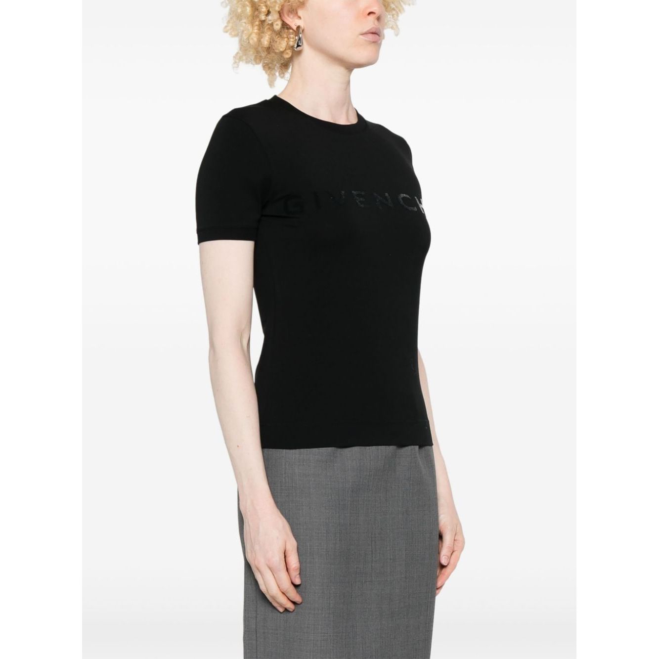 Givenchy T-shirts and Polos Black Topwear Givenchy White Smoke