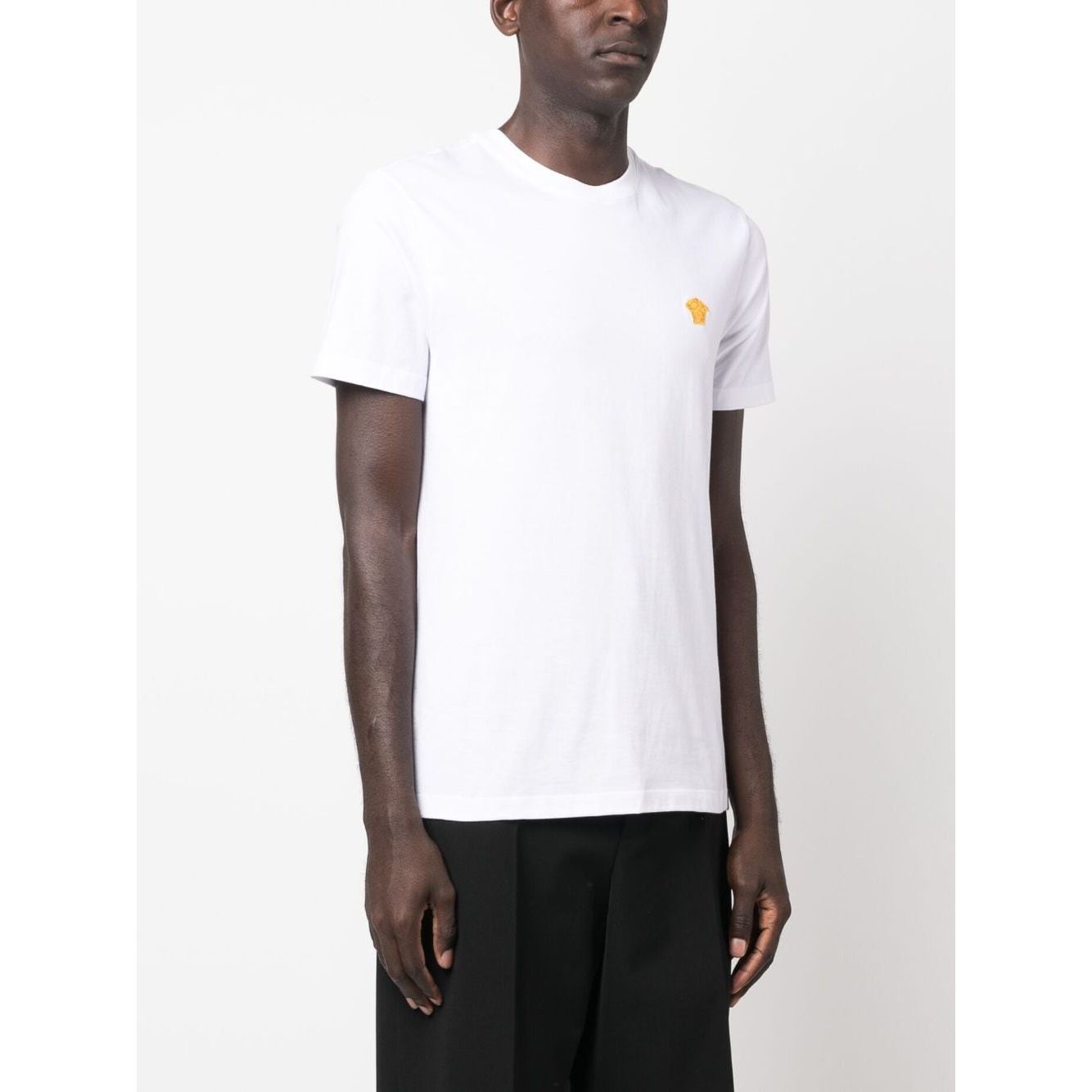 Versace Medusa Head patch T-shirt Topwear Versace Dark Slate Gray