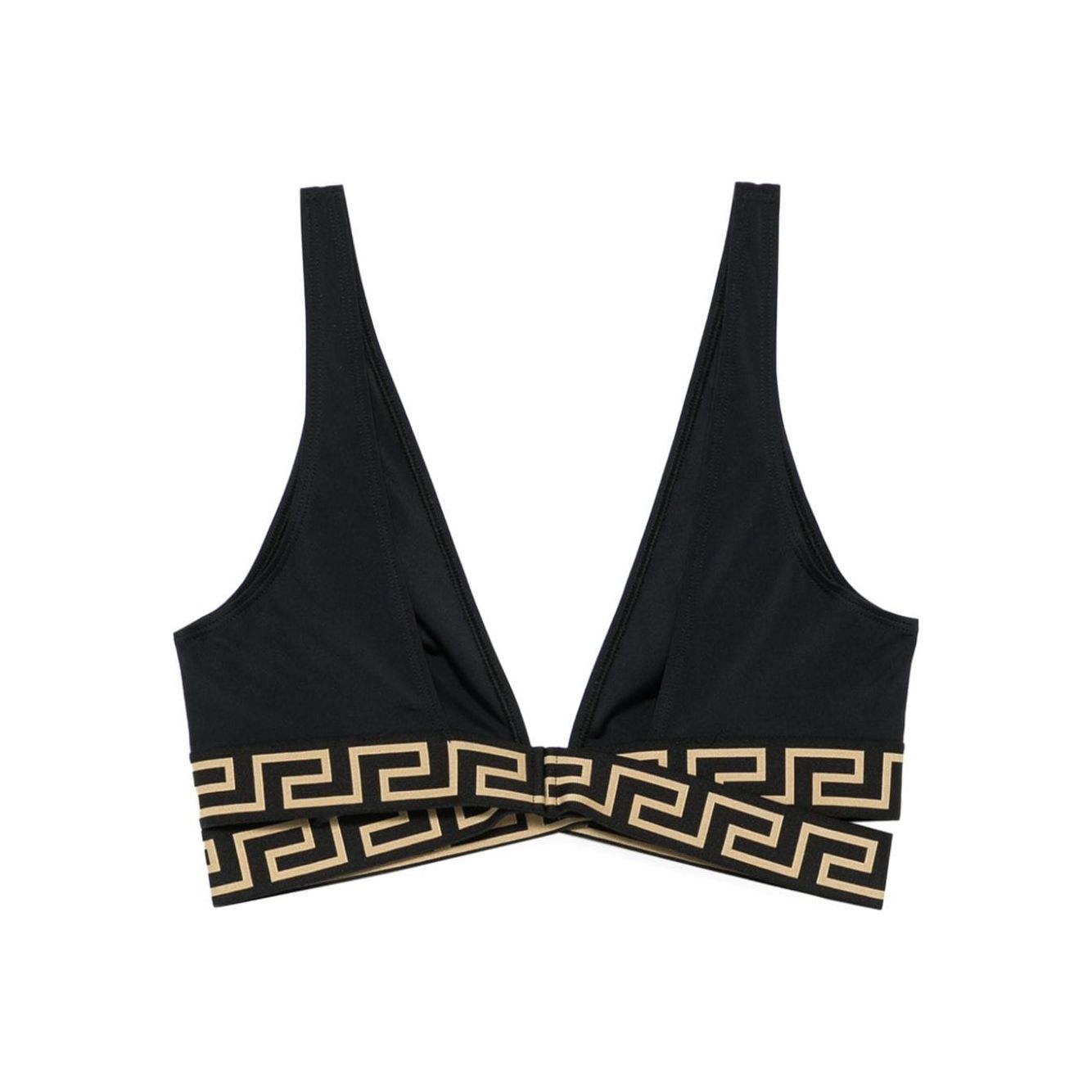 Versace greca print bikini top Beachwear & underwear Versace Black
