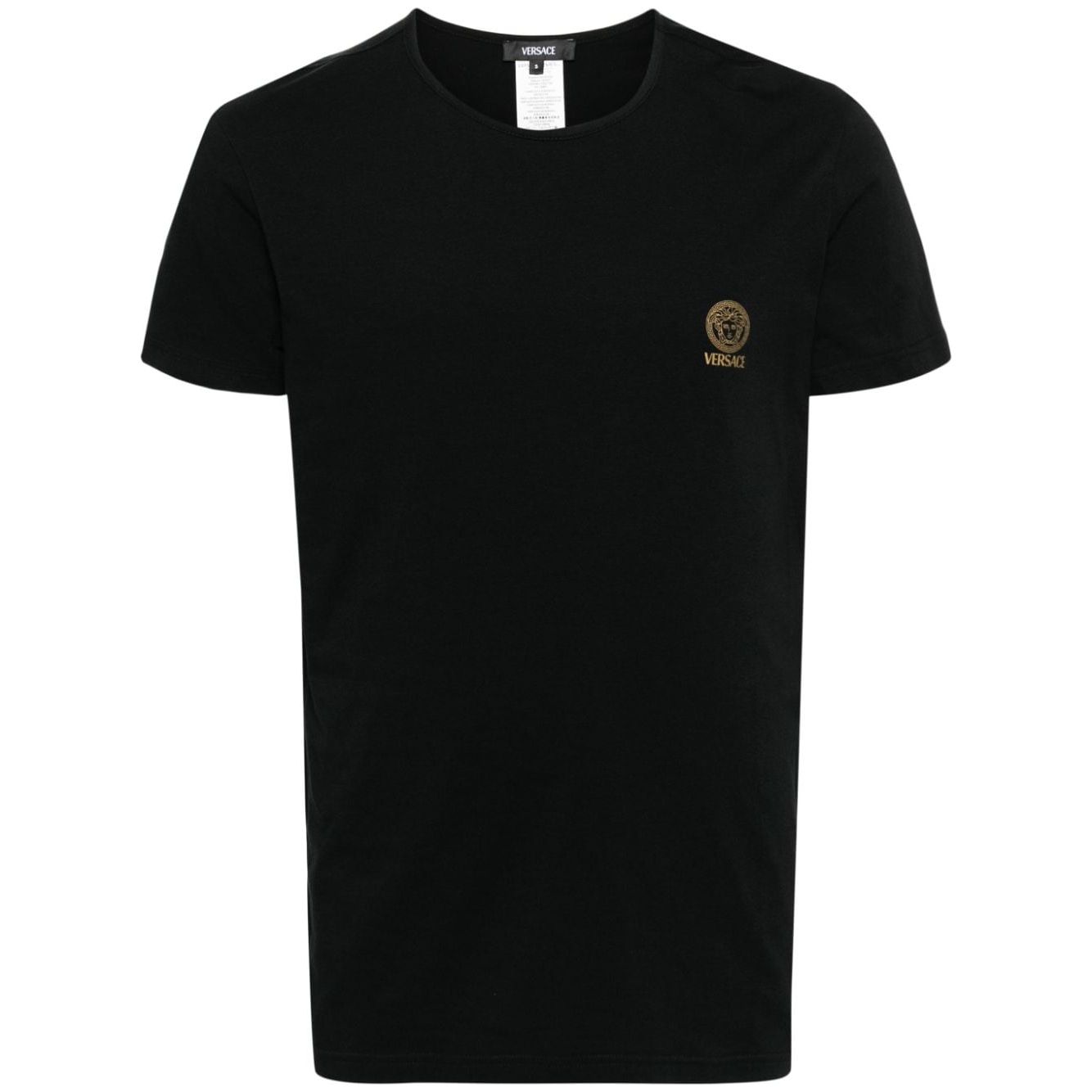 Versace Medusa T-shirt in Black Topwear Versace Black