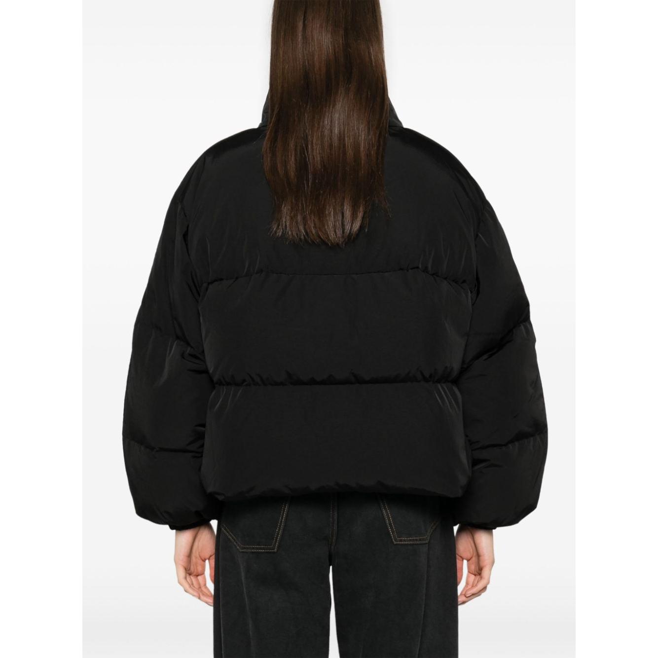 Acne Studios Coats Black Jackets Acne Studios White Smoke