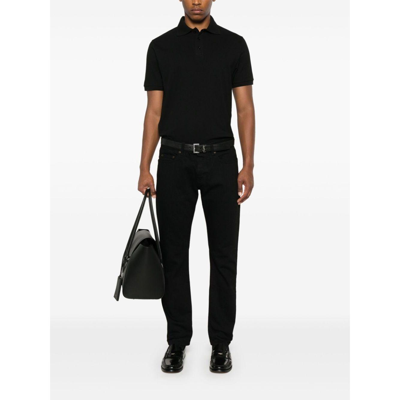 Saint Laurent T-shirts and Polos Black