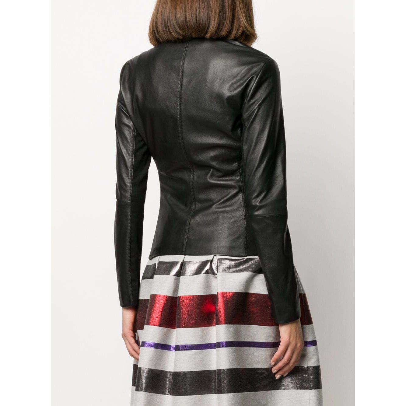 Emporio Armani zipped biker jacket