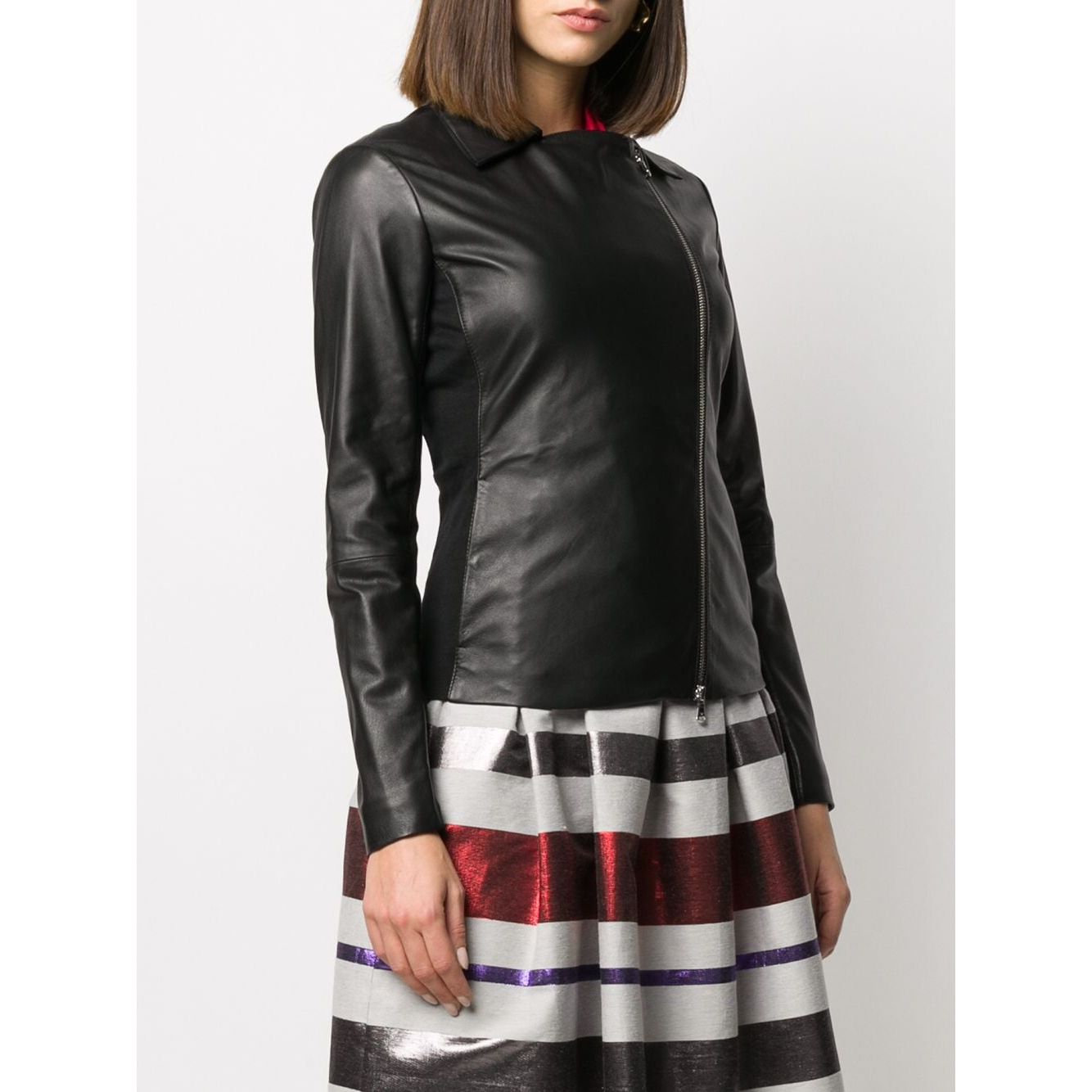 Emporio Armani zipped biker jacket