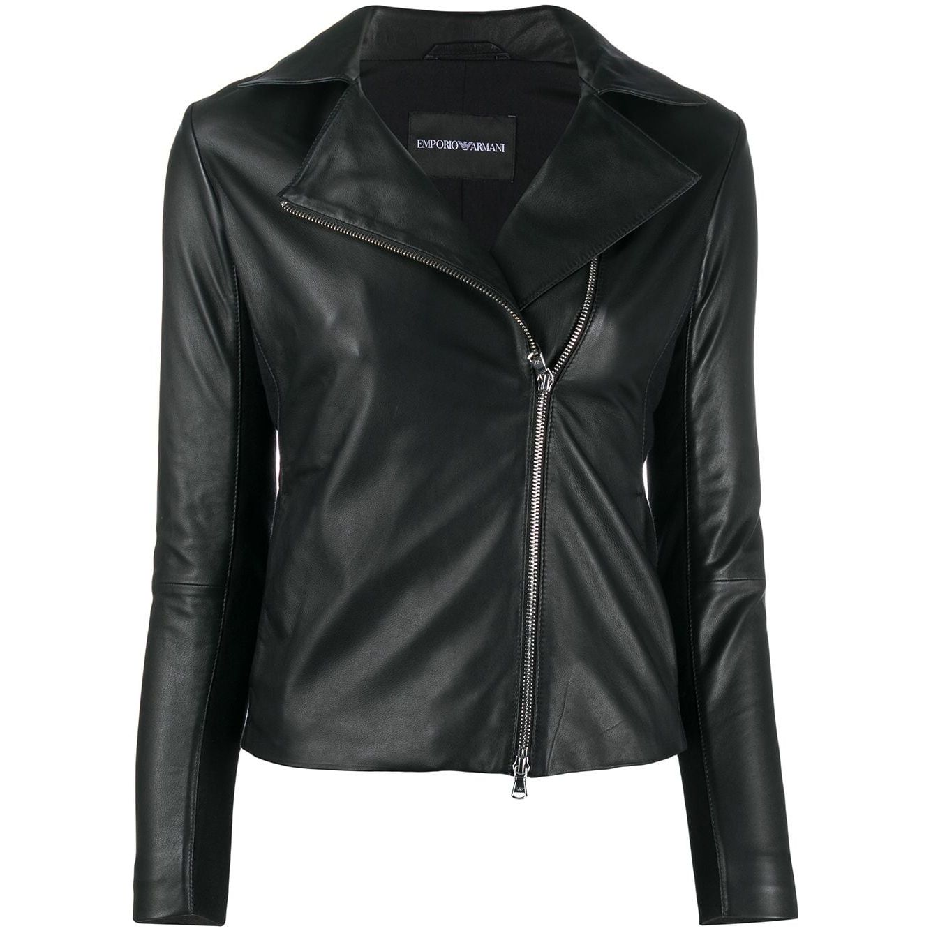 Emporio Armani zipped biker jacket