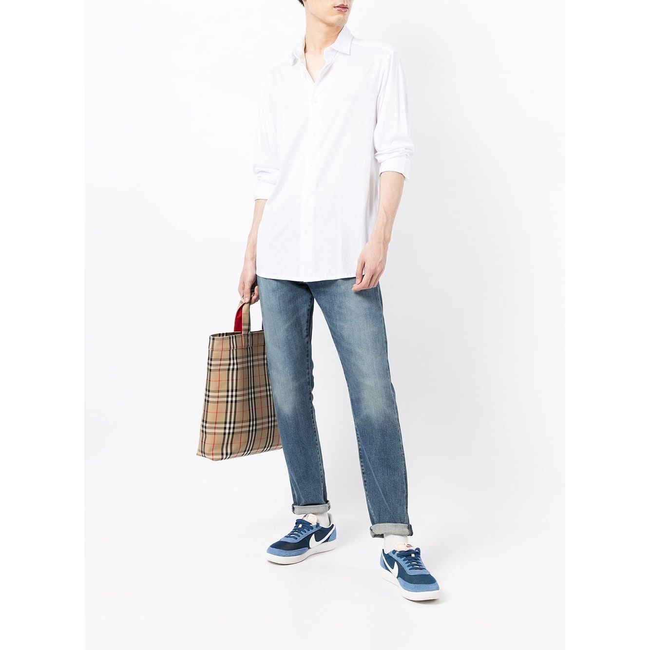 Emporio Armani jersey long-sleeve shirt Shirts Emporio Armani White Smoke