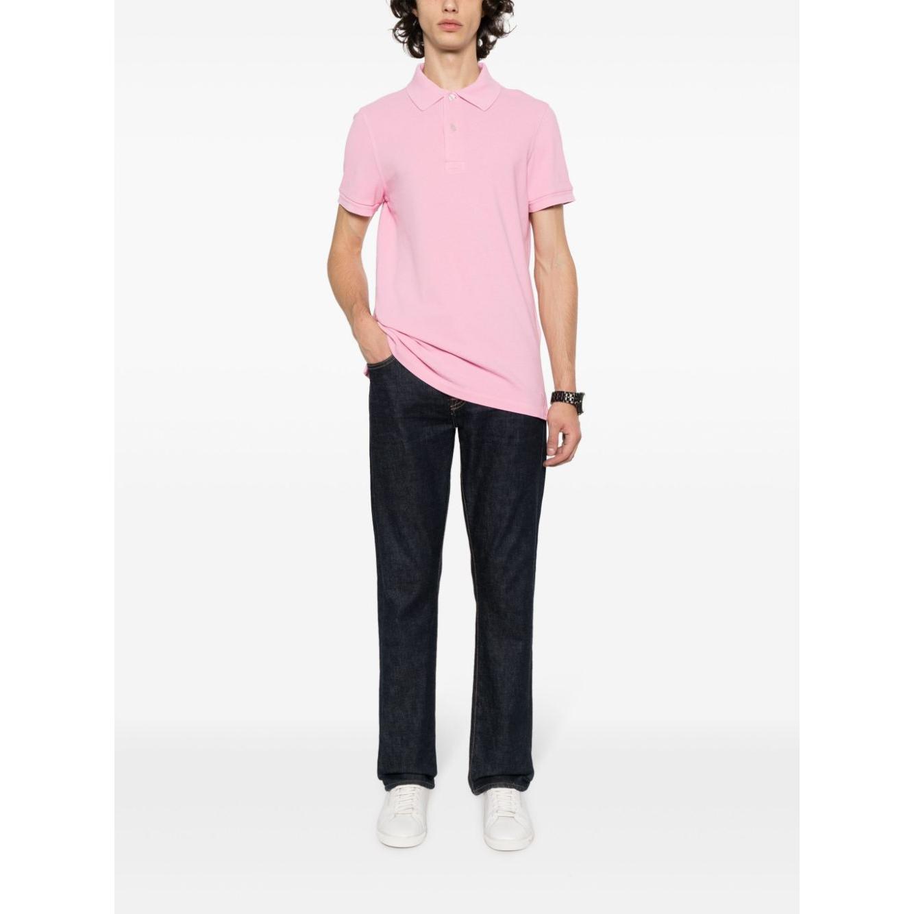Tom Ford T-shirts and Polos Pink Topwear Tom Ford White Smoke