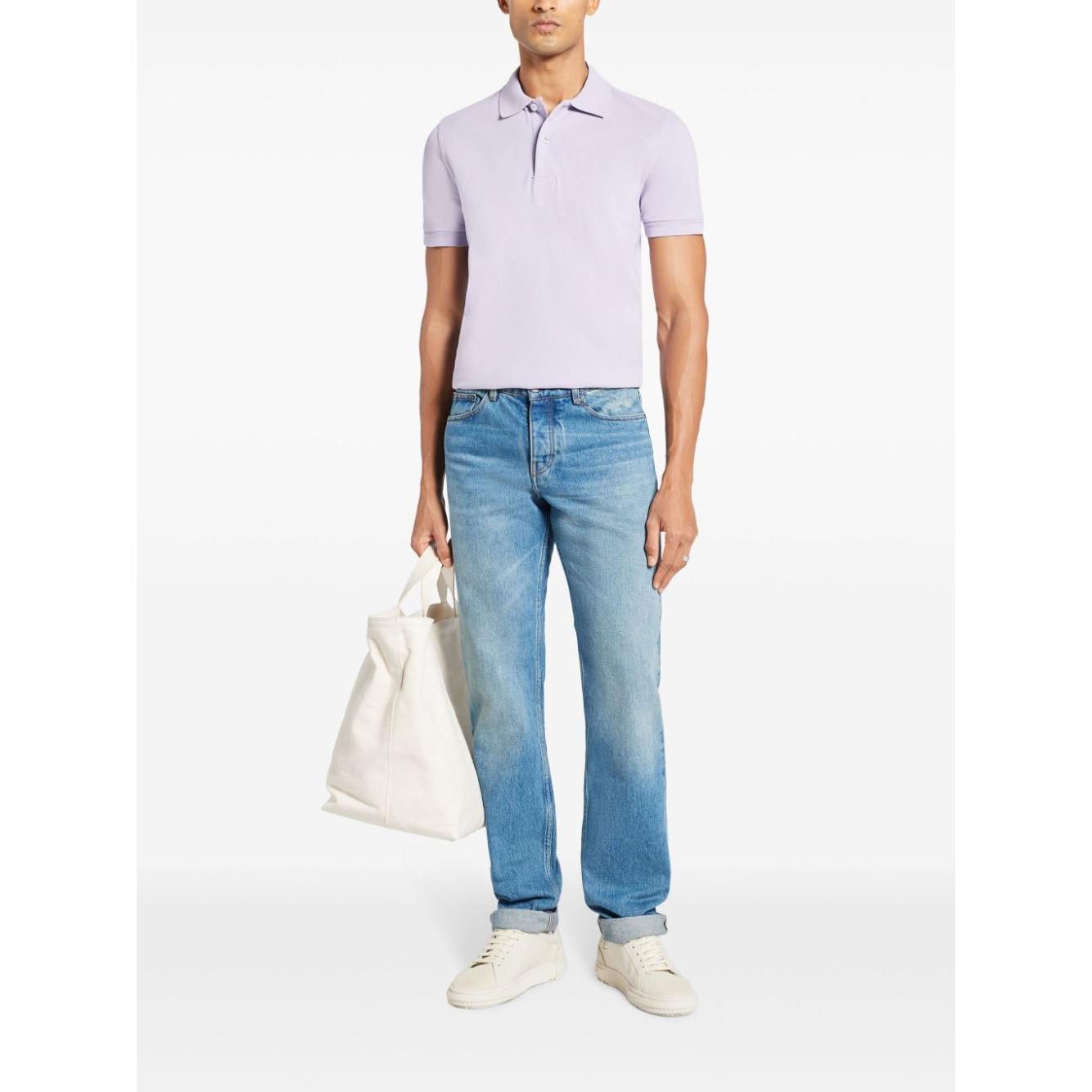 Tom Ford T-shirts and Polos Lilac Topwear Tom Ford White Smoke
