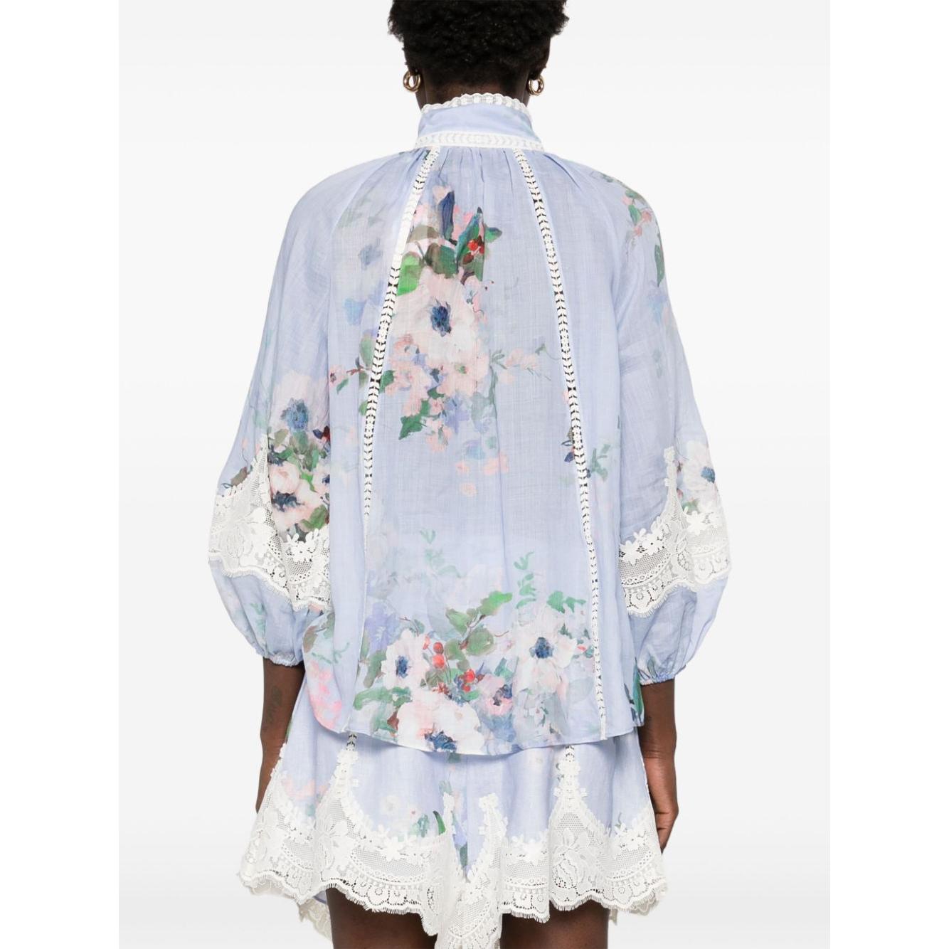 Zimmermann Shirts Clear Blue Shirts Zimmermann Lavender