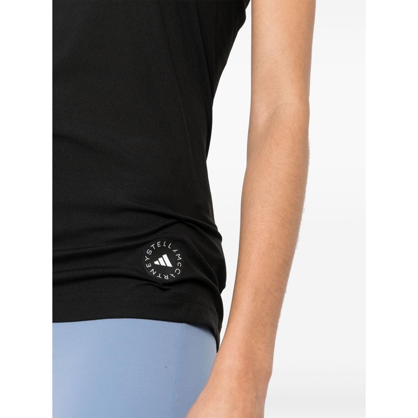 Adidas By Stella McCartney fine ribbed tank top Topwear Adidas By Stella McCartney Black