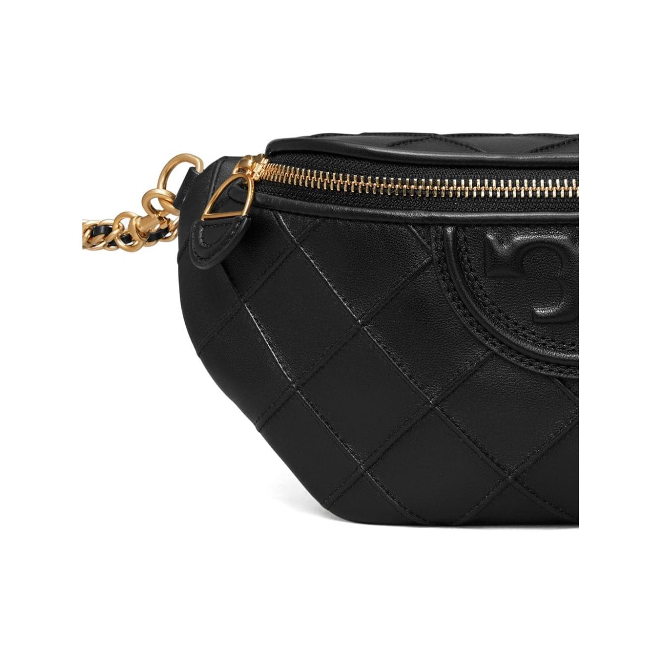 Tory Burch Fleming Soft Convertible Waist Bag Belt bags Tory Burch Black