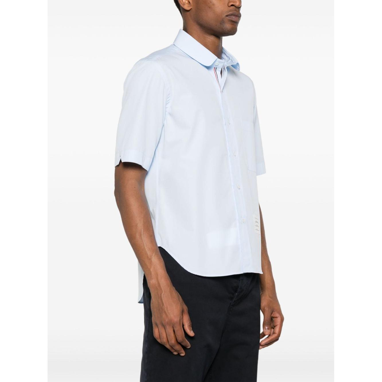 Thom Browne Shirts Clear Blue Shirts Thom Browne White Smoke