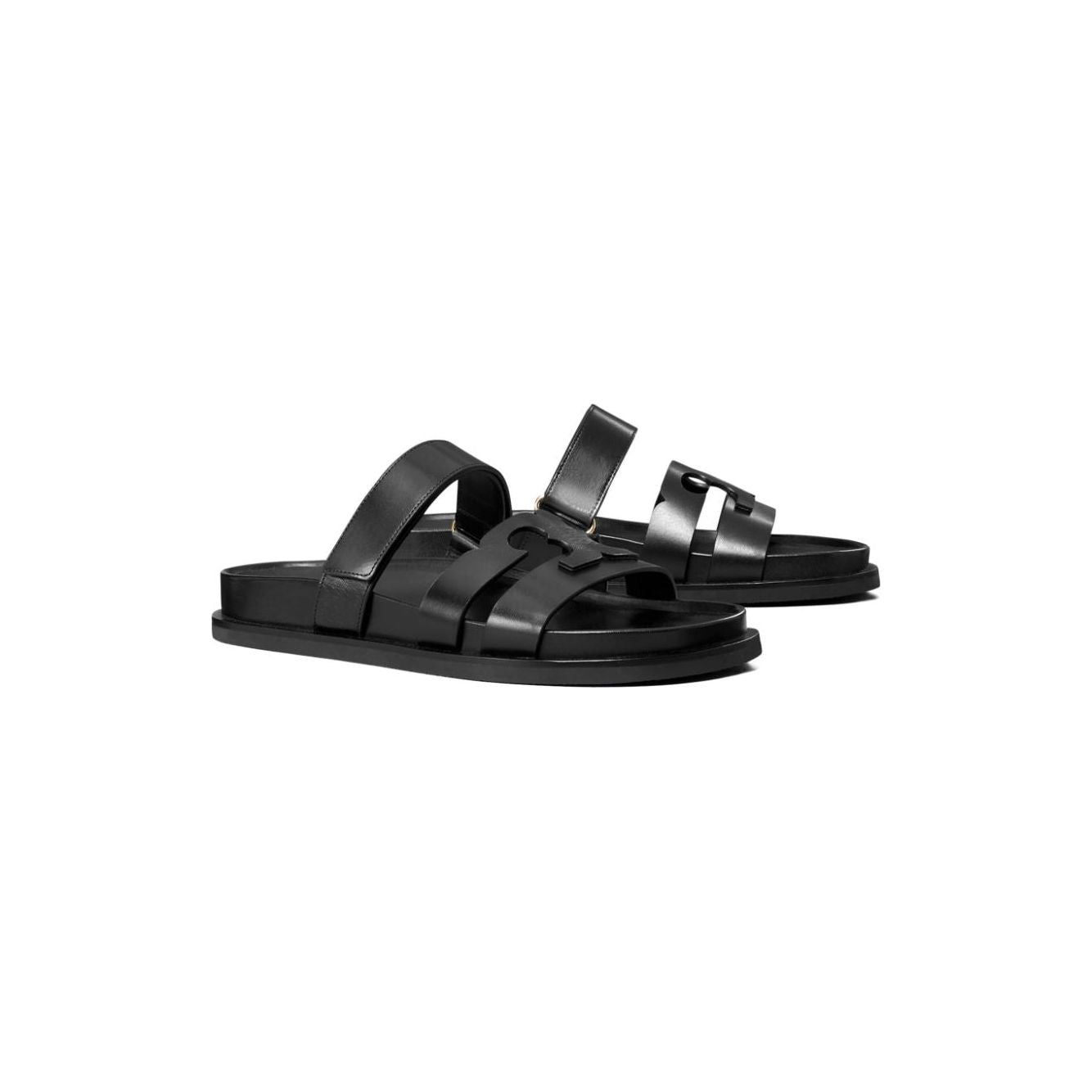 Tory Burch Ines leather slides Sandals Tory Burch Dark Slate Gray