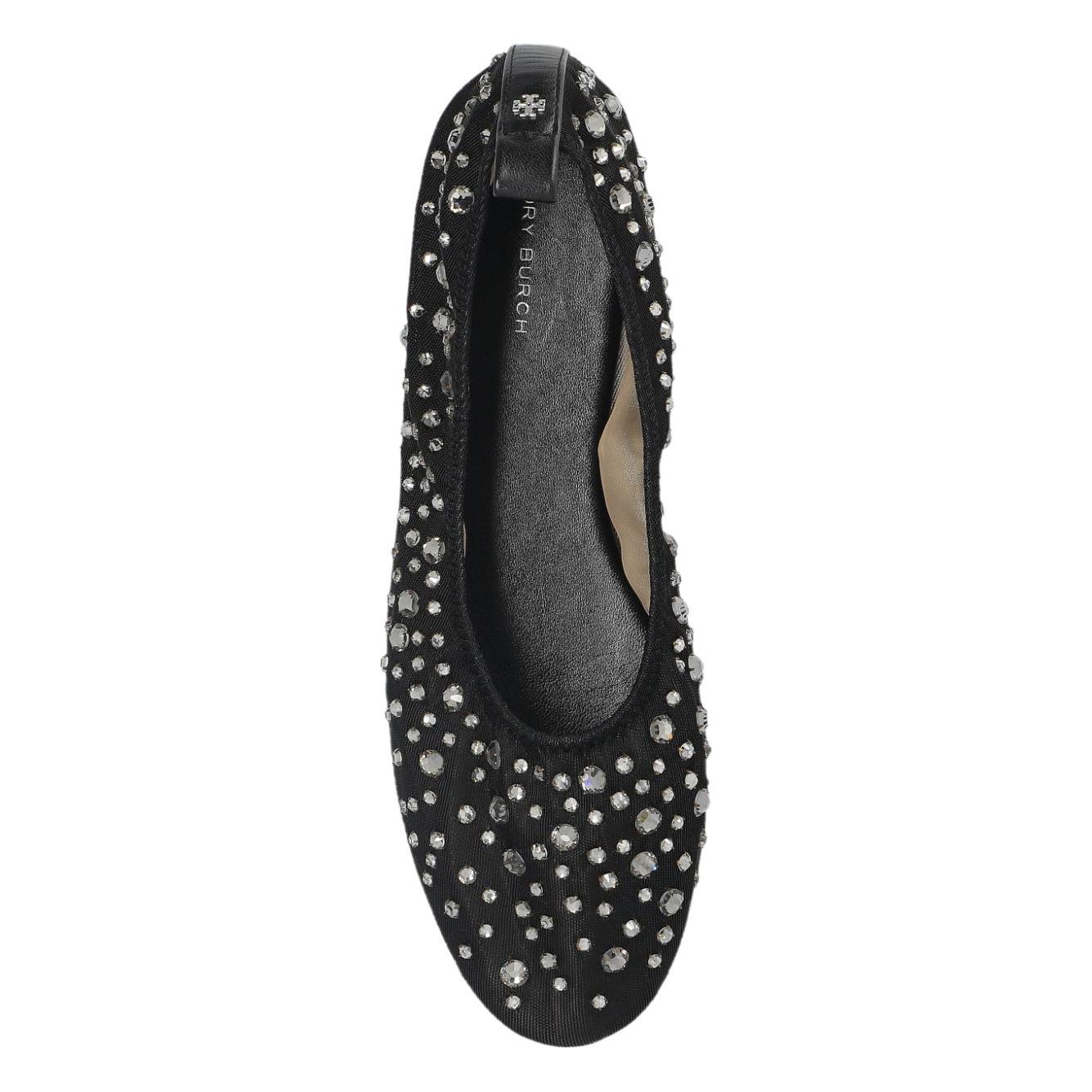 Tory Burch crystal embellished ballerina shoes Flat Shoes Tory Burch Dark Slate Gray