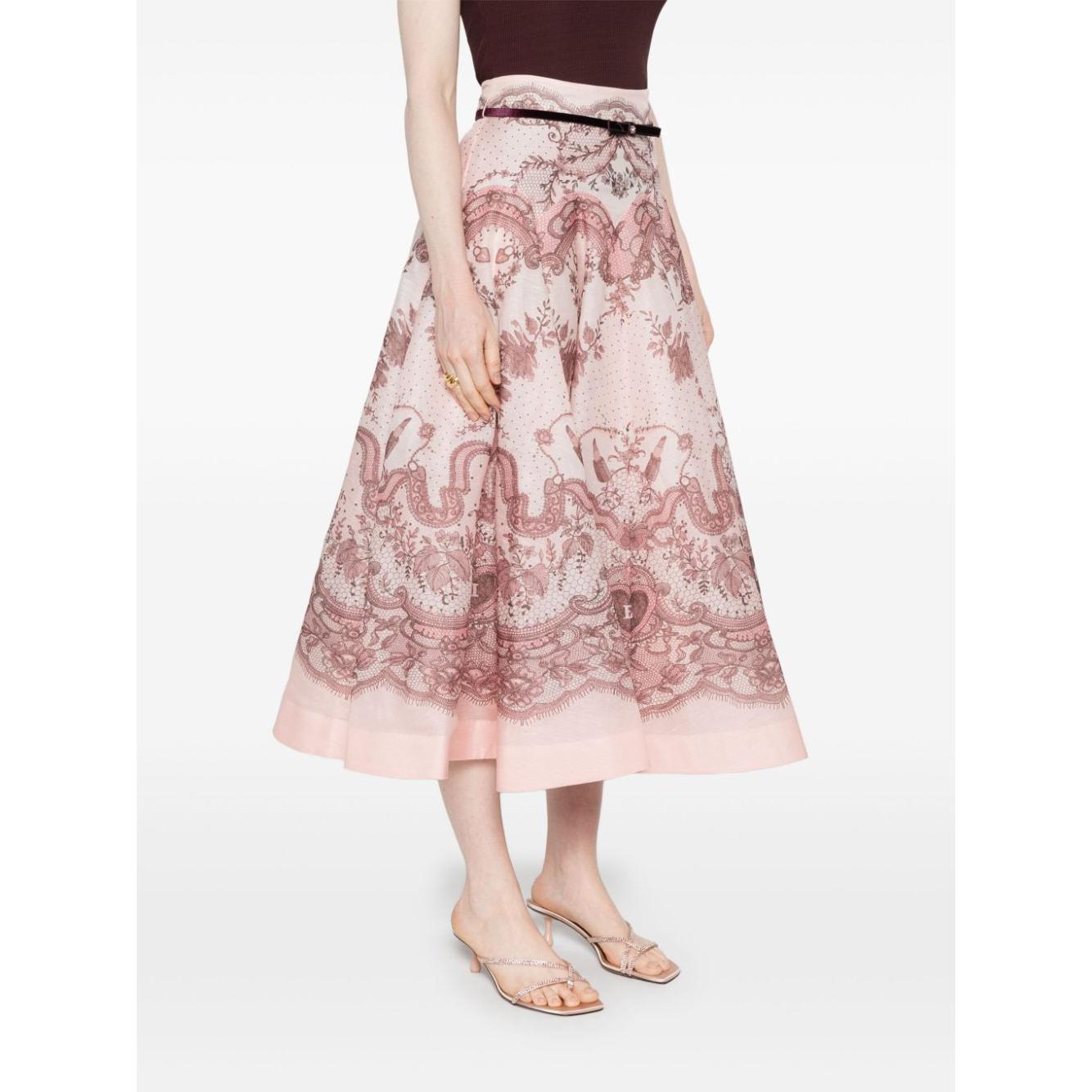 Zimmermann Skirts Pink Skirts Zimmermann Misty Rose