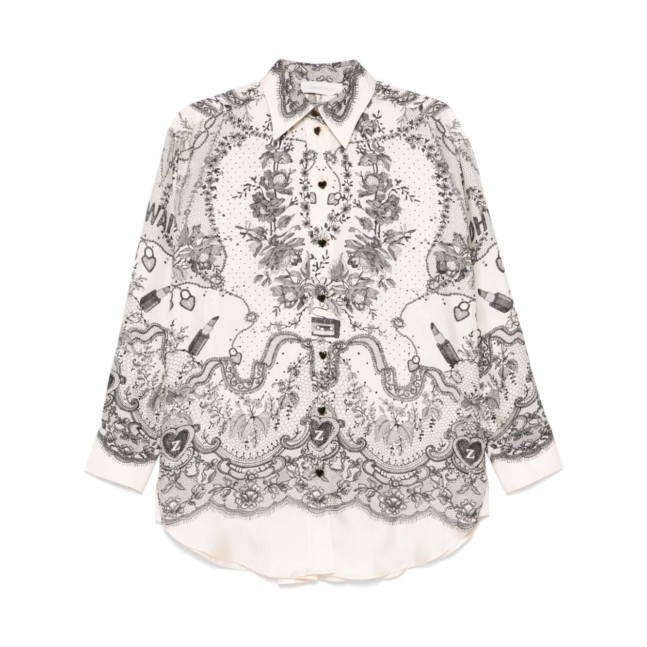 Zimmermann Shirts White Shirts Zimmermann Light Gray