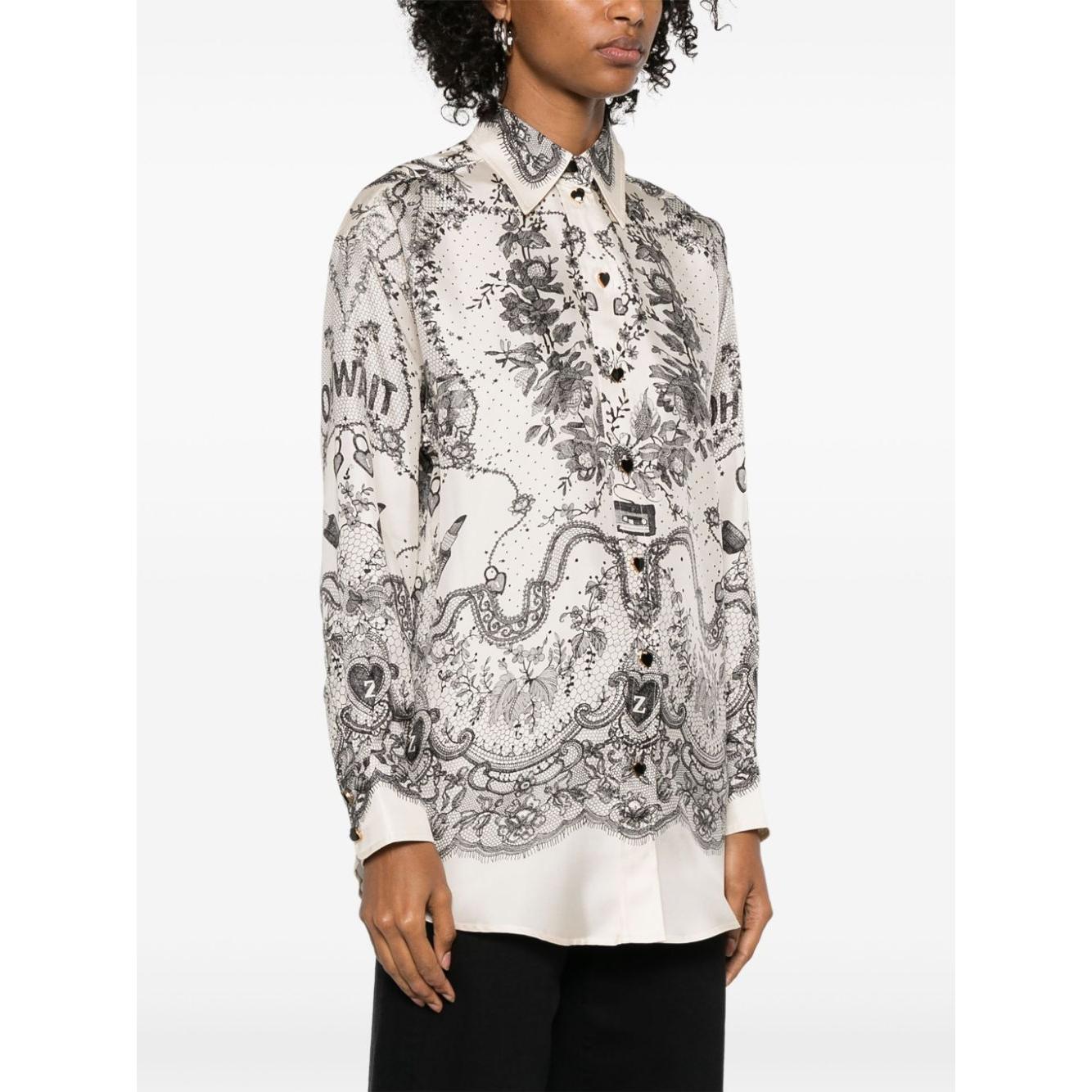 Zimmermann Shirts White Shirts Zimmermann White Smoke