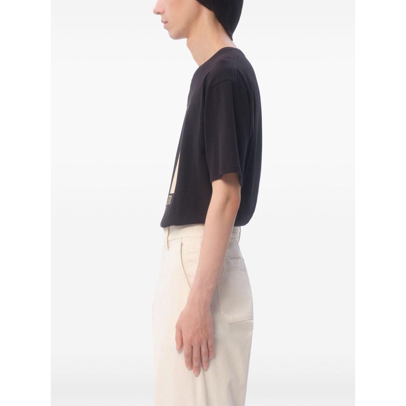 Valentino T-shirts and Polos Black Topwear Valentino White Smoke