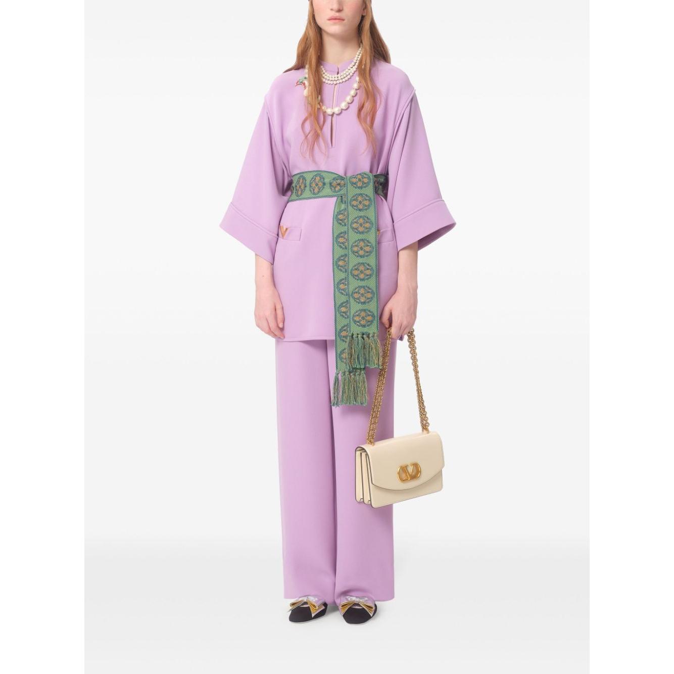 Valentino Trousers Lilac Trousers Valentino White Smoke