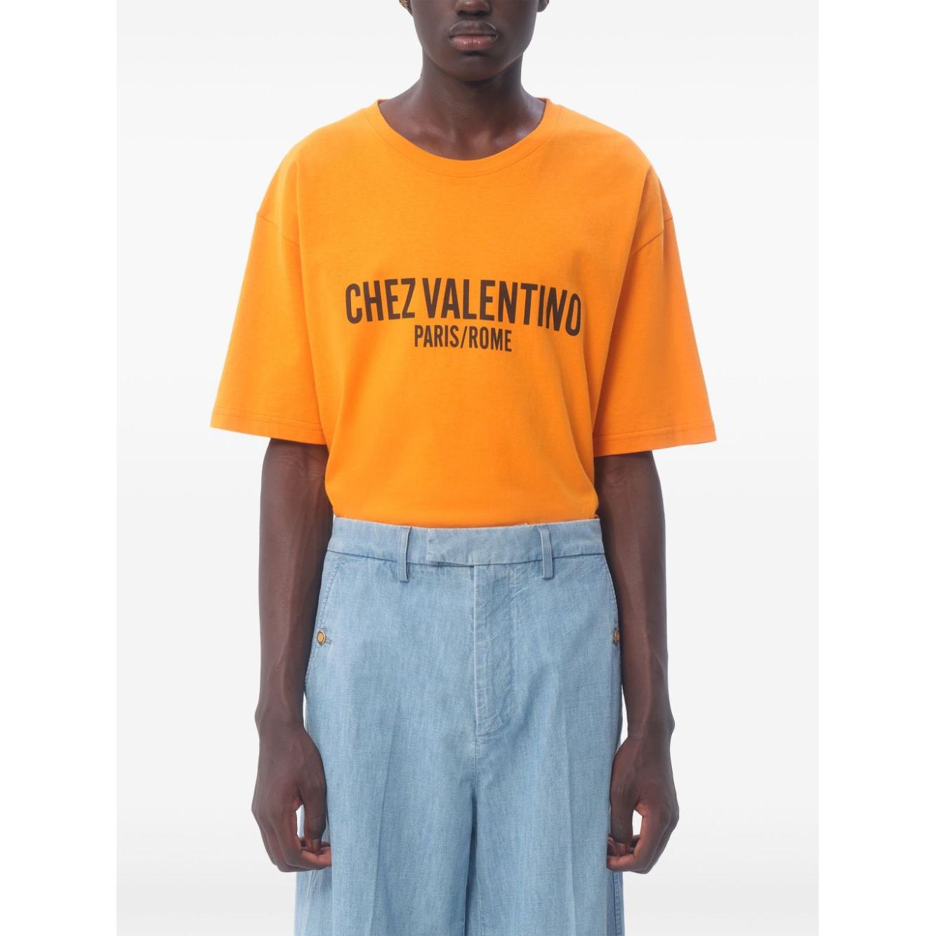 Valentino T-shirts and Polos Orange Topwear Valentino Lavender